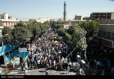 تشییع پیکر سه شهید لشکر فاطمیون