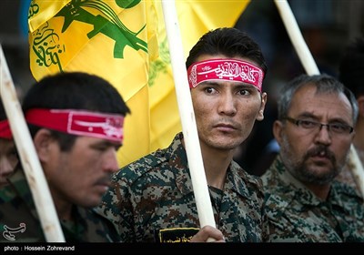 تشییع پیکر سه شهید لشکر فاطمیون