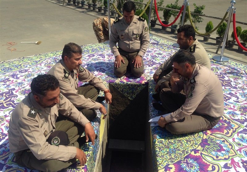 مهیا کردن مدفن شهید گمنام به سبک نظم دژبان ارتش + تصاویر
