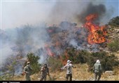 آتش‌‌سوزی در 5 نقطه جنگلی استان گلستان/ 8 هکتار جنگل در گالیکش در آتش سوخت