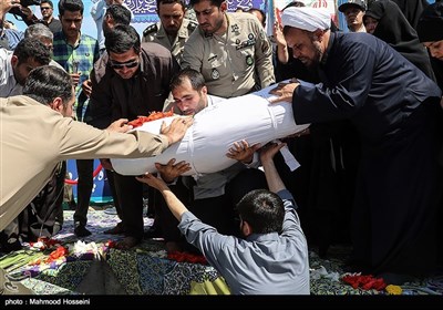 تشییع و تدفین شهید گمنام در ستاد دژبان کل ارتش