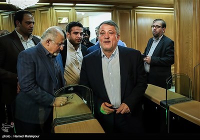 محسن هاشمی در مراسم تحلیف اعضای پنجمین دوره شورای شهر تهران