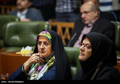 شهربانو امانی در مراسم تحلیف اعضای پنجمین دوره شورای شهر تهران