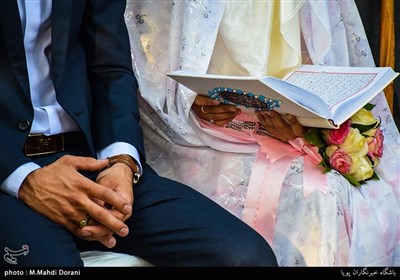 مراسم ازدواج در گلزار شهدا