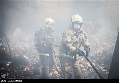 آتش سوزی در خیابان فدائیان اسلام