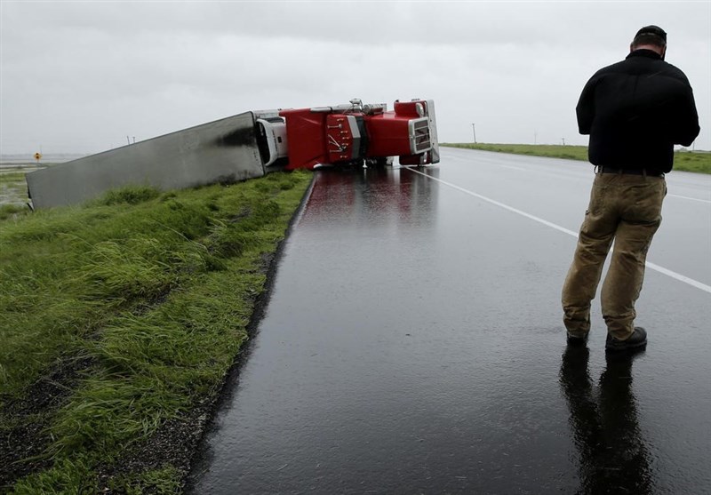 تصاویر/ توفان «هاروی» تگزاس را در نوردید