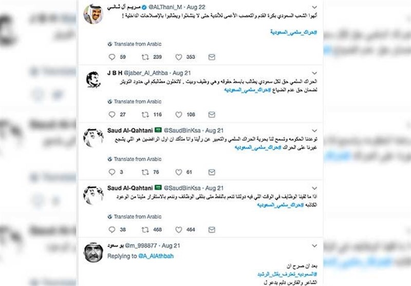 کمپین گسترده فعالان عربستانی برای آغاز اعتراضات صلح‌آمیز علیه رژیم سعودی