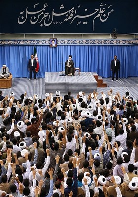 Tehran's Seminaries' Students Meet Leader Ayatollah Khamenei