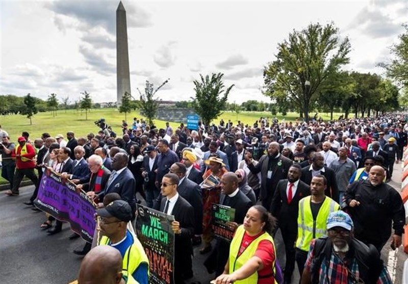 آغاز راهپیمایی ضدنژادپرستی 10 روزه آمریکایی‌ها به مقصد واشنگتن