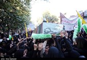 پیکر شهید گمنام دوران دفاع مقدس در کرمانشاه تشییع می‌شود
