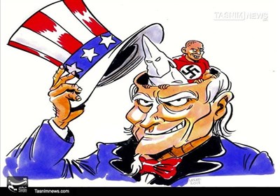 کاریکاتور/ فصلنوین نژادپرستیوتروریسم آمریکایی