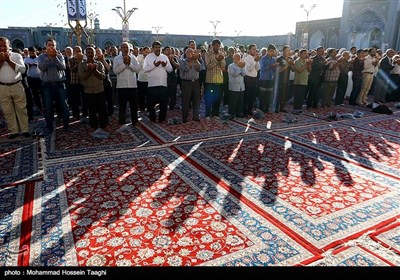 People in Iran's Holy City of Mashhad Perform Eid Al-Adha Prayer