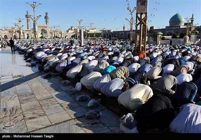 People in Iran's Holy City of Mashhad Perform Eid Al-Adha Prayer