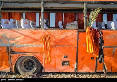 واژگونی اتوبوس دختران دانش‌آموز در استان فارس