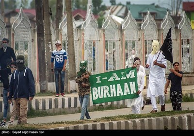 درگیری پلیس هند و نمازگزاران عید قربان - کشمیر