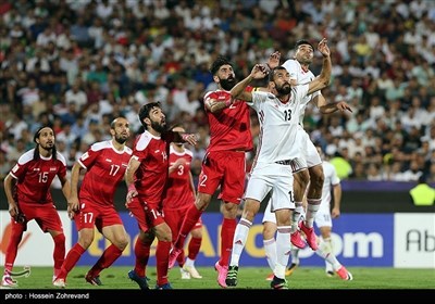 شام اور ایران فٹ بال میچ کی تصویری جھلکیاں