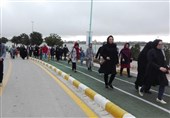 همایش بزرگ پیاده‌روی محوطه دریاچه شورابیل اردبیل برگزار شد