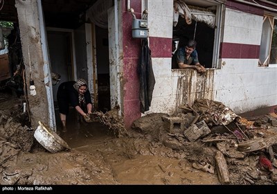 ایران کے صوبہ گیلان میں سیلاب کی تباہیاں