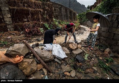 ایران کے صوبہ گیلان میں سیلاب کی تباہیاں