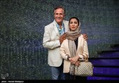 مجید مظفری و دخترش نیکی مظفری در آیین نکوداشت‌های نوزدهمین جشن سینمای ایران