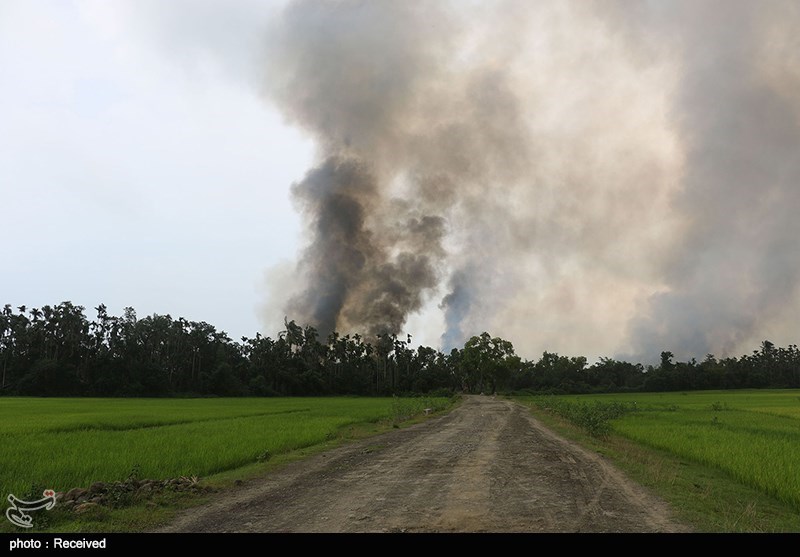 دولت میانمار روستاهای سوزانده‌شده مسلمانان را تصرف می‌کند