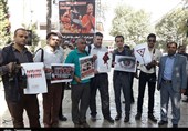 تجمع اعتراض‌آمیز اصحاب رسانه گلستان به کشتار مسلمانان میانمار