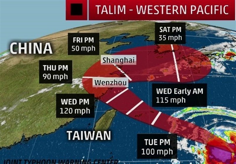 طوفان این‌بار به سراغ چینی‌ها رفت/ اعلام هشدار آبی و فرار نیم‌ میلیون چینی