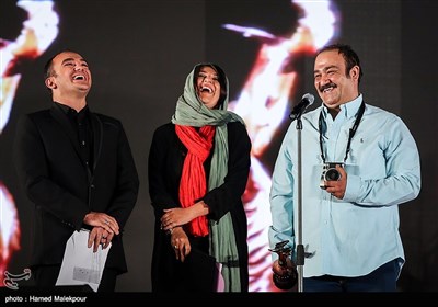 مهران غفوریان، ستاره اسکندری و احسان کرمی در نوزدهمین جشن سینمای ایران