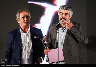 سروش صحت و مجید مظفری در نوزدهمین جشن سینمای ایران