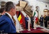 کنفرانس خبری روسای مجلس ایران و بلژیک