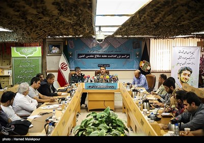 نشست خبری سردار بهمن کارگر رئیس ستاد مرکزی بزرگداشت هفته دفاع مقدس