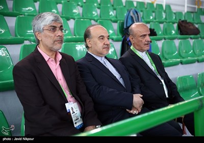 حضور وزیر ورزش در تمرین تیم فوتسال - ترکمنستان