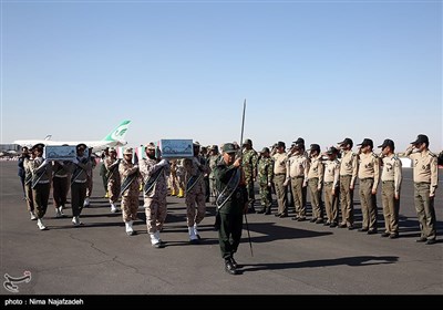 استقبال از پیکر 4 شهید دوران دفاع مقدس - مشهد