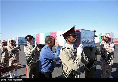 استقبال از پیکر 4 شهید دوران دفاع مقدس - مشهد