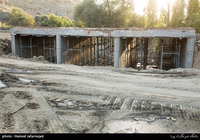 احداث پل ارتباطی در روستای بشدره از توابع راز و جرگلان خراسان شمالی