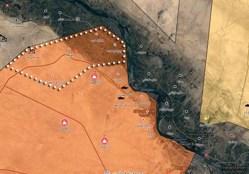 ارتش سوریه و نیروهای مقاومت با عبور از فرات وارد سواحل شرقی دیرالزور شدند + فیلم