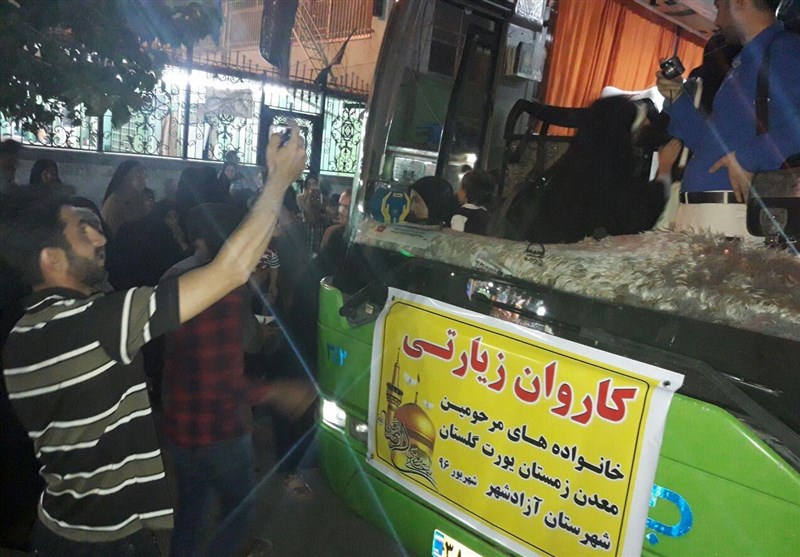 خانواده‌های معدن‌چیان یورت آزادشهر به حرم امام رضا(ع) اعزام شدند