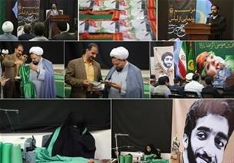 مراسم رونمایی از لباس شیرخوارگان حسینی در جوار حرم رضوی برگزار شد