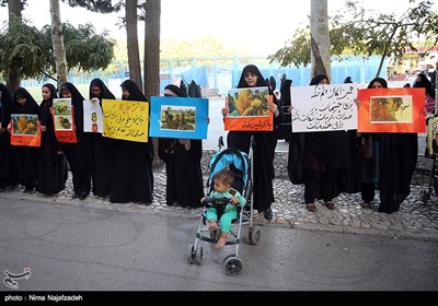 تجمع اعتراضی جمعی از مادران وکودکان مشهدی