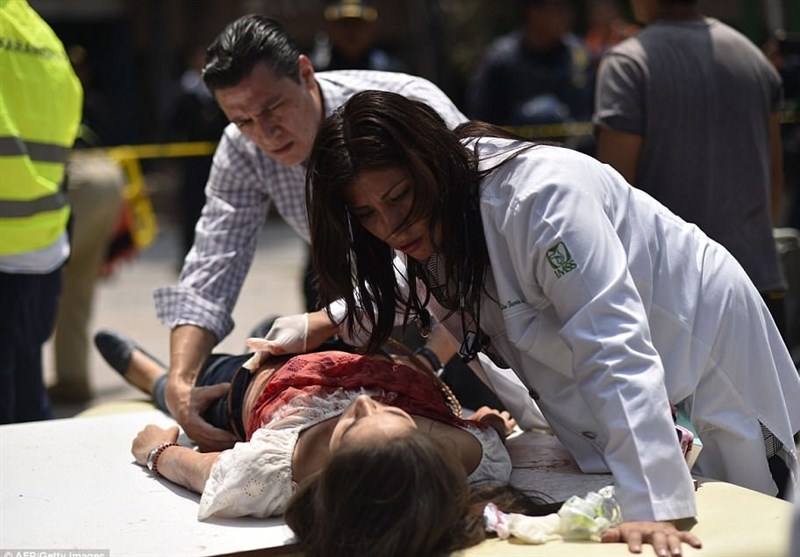 افزایش تلفات زمین‌لرزه مکزیک به 248 نفر