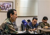 نشست خبری امیر ابراهیم گلفام رئیس سازمان حفظ آثار و نشر ارزش‌های دفاع مقدس ارتش
