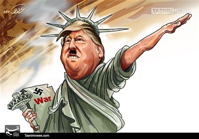 کاریکاتور/ ترامپ در لباس هیتلر !!!