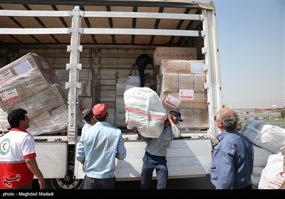 آماده سازی محموله کمکهای ارسالی به میانمار