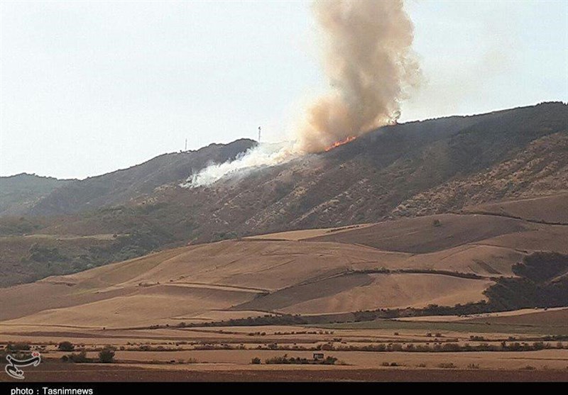آتش‌سوزی ارتفاعات شهرستان قیروکارزین  به طور کامل مهار شد