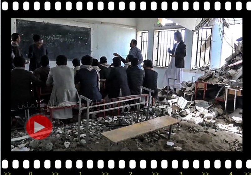 ویدئو/ «بمباران شایعات» بر سر دانش‌آموزان یمن
