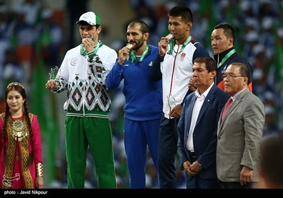 مسابقات کشتی قزاق و پهلوانی بازی‌های داخل سالن آسیا - ترکمنستان