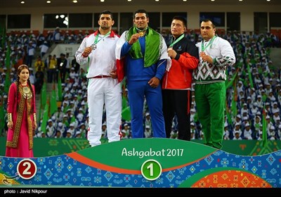 مسابقات کشتی قزاق و پهلوانی بازی‌های داخل سالن آسیا - ترکمنستان