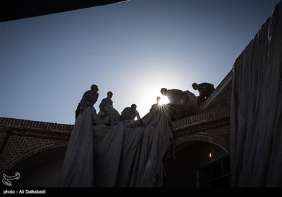 مراسم چادر کشی حسینیه قنادها- سبزوار