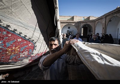 مراسم چادر کشی حسینیه قنادها- سبزوار