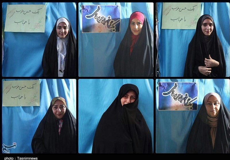 نمایشگاه &quot;حجاب و عفاف&quot; در پیاده راه فرهنگی رشت برگزار شد + تصاویر